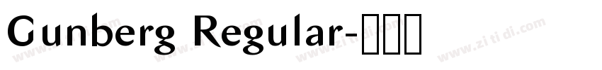 Gunberg Regular字体转换 Gunberg Regular字体转换